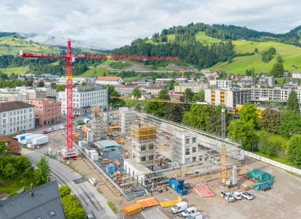 Neubau, Campus Wattwil, Kantonsschule Wattwil, Schulhausbau, Bildungsbau, Kanton St.Gallen, Ghisleni Partner AG, Gunz & Künzle Architekten, Architektur Schweiz, Schulbau Ostschweiz, Bildungsstandort Wattwil, Architektur Zürich, Bauleitung Rapperswil, Sc